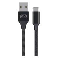 А/моб/Дата-Кабель Axxa USB - USB-C, 2А, 2м, нейлон, черный